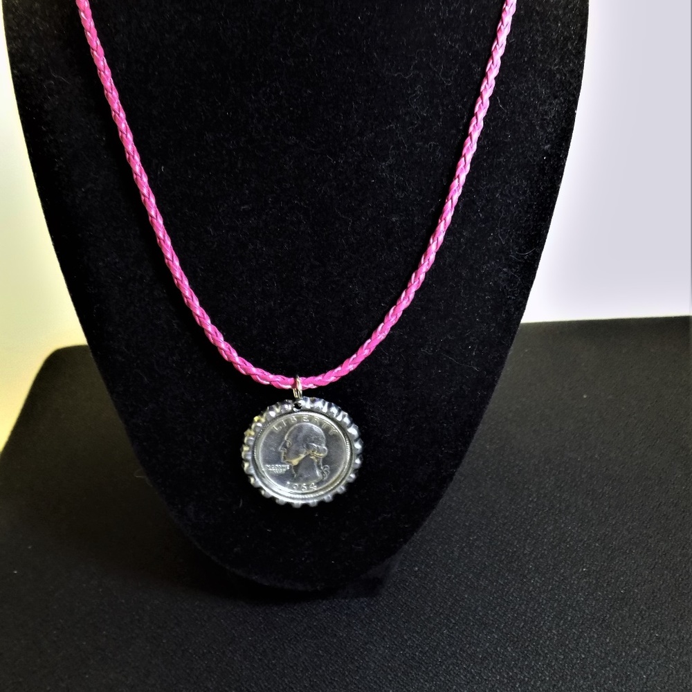 VINTAGE Washington Quarter 90% Silver Coin Pendant